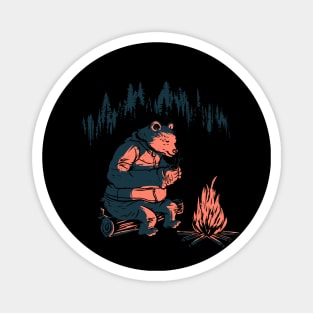 Campfire Bear Magnet